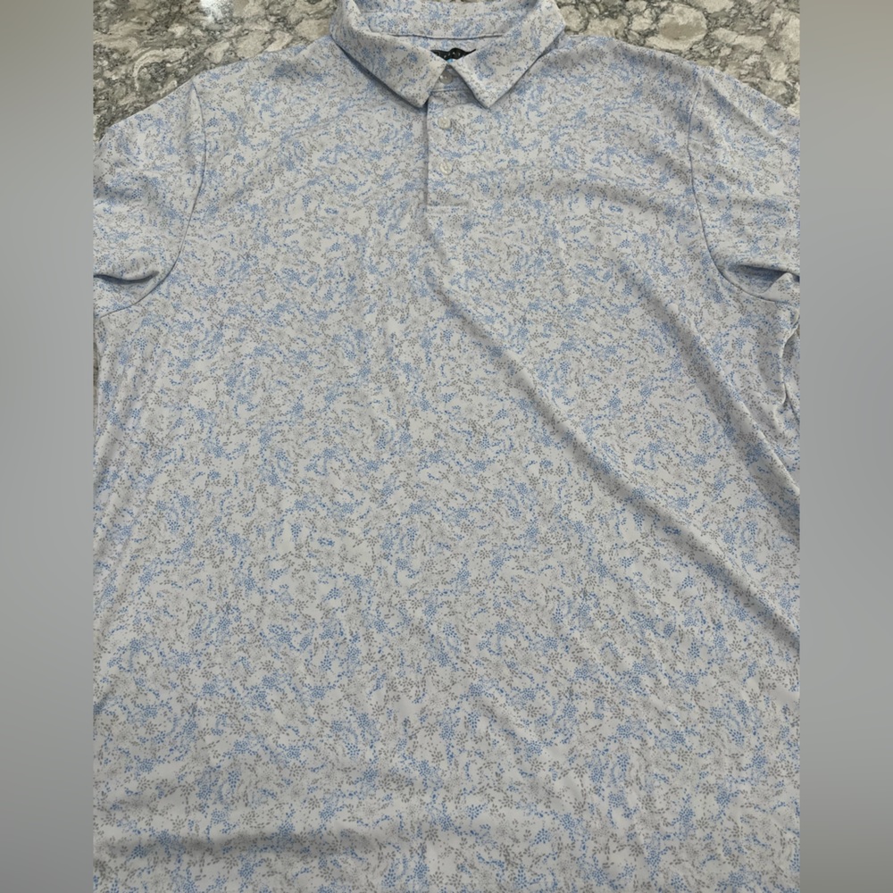 PGA Tour Pro Series Men’s Golf Shirt White Multicolor XXL